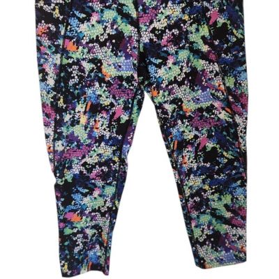 RB3 Performance Capri Leggings Pockets Stretch Multicolor Bright Size XL EUC